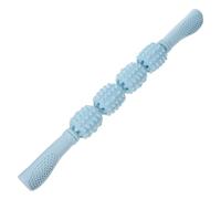 DONFAMDS Massage Stick for Yoga and Massage 4 Rollers Blue Pp Material Lightweight Designed to Reduce and Relief for Body Relaxation