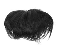 DONFAMDS Men Short Hair Toupee Hairpiece Lightweight Bald Spot Wig Patch Comfortable Natural-looking Hair Piece Suitable for Daily Use and Travel