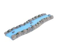 DONFAMDS Miniature Garden Accessories Resin Stream Water Feature Natural Scenery for Dollhouse Landscape Decor Therapeutic Sand Tray Aesthetic Home Office Decoration