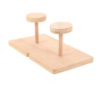 DONFAMDS Multipurpose Bamboo Disposable Cup Holder Organizer for Kitchen Bathroom Office Stable Upright Paper Cup Rack with Spacious Two Compartment Design Bamboo Desk Organizer for
