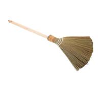 DONFAMDS Natural Vietnamese Corn Broom Handle Soft Brush for Floor Cleaning for Home