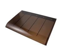 DONFAMDS Outdoor Mailbox Rain Shield Cover for Post Boxes and Mailboxes, Plastic Weatherboard Protector with Sun and Heat Protection, Sturdy Garden Equipment Cover for Wall Mounted Letter