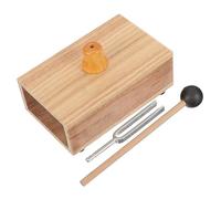 DONFAMDS Physics Acoustic Experiment Tuning Fork Set with Hammer in Wooden Box for Teaching and Sound Therapy Frequency Stable Base for Meditation and Relaxation