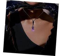 DONFAMDS Pink Crystal Ornaments Buddha Statue Outdoor Religion Sculpture Zen Monk Praying Statue Violet Amethyst