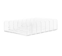 DONFAMDS Plastic Eyeshadow Storage Holder with Seven-layer Multi-purpose Cosmetic Display Rack for Home Use, Wear-resistant Makeup Organiser Dustproof Stand for Pressed Powder