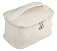 DONFAMDS Portable Makeup Organizer Toiletry Bag for Women, Lightweight Pu Cosmetic Bag with Multi-Purpose Storage, Compact Design for Travel and Camping Use