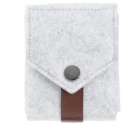 DONFAMDS Portable Mini Lipstick Storage Pouch with Mirror Small Travel Cosmetic Makeup Bag for Outdoor Office Use Shock-Absorbing Felt Material Holds Up to Lipsticks Practical Gift for