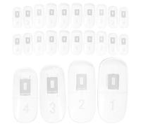 DONFAMDS Practice Nail Tips Flexible Mechanical Hand Fake Nails and Colour Display with Smooth 100 Pcs and Strong Abs Material and Salon Use