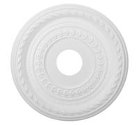 DONFAMDS Pu Ceiling Medallion Decor Strong Durability and Easy Installation, Elegant Modern White Ceiling Light Accessory for Commercial and Office Spaces