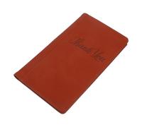 DONFAMDS Pu Leather Restaurant Tip Clip Guest Check Holder Light Brown Server Bill Book for Organized Ordering and Payment in Dining Service