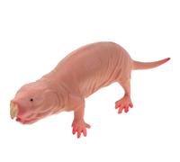 DONFAMDS Simulated Mole Figurine Realistic Naked Mole Rat Model Cute Animal Shape Decor for Home Office Outdoor Decoration for Collectors