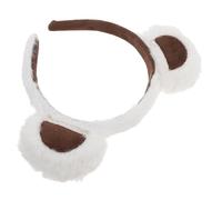 DONFAMDS Soft Plush Bear Ears Headband for Women Non-slip Cozy Hair Hoop with Cute Animal Costume Design Comfortable Spa Makeup and Face Wash Accessory for Halloween Valentine S Day Daily