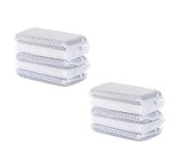 DONFAMDS Sponge Will Not Damage the Surface Reusable Kitchen Scouring Pads 10pcs White Dishwashing Sponge Comfortable to Hold for Cleaning Dishes and Surfaces