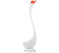 DONFAMDS Swan Style Toilet Brush with Holder for Bathroom and Office Use, Abs Material with Strong Bristles, Easy Storage and Surface-safe Design, White Toilet Bowl Cleaner Brush