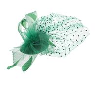 DONFAMDS Vintage Bridal Hat Net Veil and Plume Fascinator for Wedding Tea Party Small Hair Accessory for Women