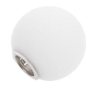 DONFAMDS White Round Frosted Glass Lampshade Replacement for Pendant Lights and Chandeliers Spherical Milk White Globe Shade Soft Cozy Light Decorative Glass Shade for Home Lighting