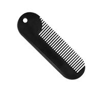 DONFAMDS Zinc Alloy Beard Comb for Men, Rustproof and Portable Hair Styling Comb, Simple Style Salon Gadget for Combing and Styling Beard, Black, Compact and Sturdy