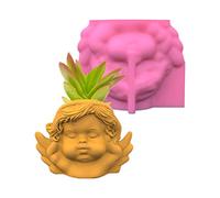 Don'for T 'for Talk 'for Watch Angel Flower Pot Silicone Mold Suitable for Jewelry Angel Storage Container Mold