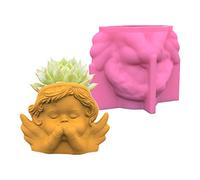 Don'for T 'for Talk 'for Watch Angel Flower Pot Silicone Mold Suitable for Jewelry Angel Storage Container Mold