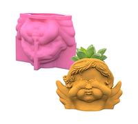 Don'for T 'for Talk 'for Watch Angel Flower Pot Silicone Mold Suitable for Jewelry Angel Storage Container Mold
