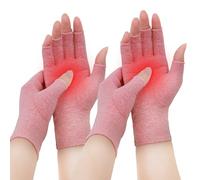 Donfri 2 Pairs Arthritis Compression Gloves - Support for Knitting (M)