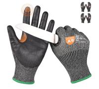 Donfri 2 Pairs Level 9 Cut Resistant Safety Work Gloves, High Protection Cutting Proof Chainsaw Gloves with Reinforced Thumb, Non Slip, Durable, Touch-screen (M)