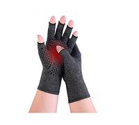 Donfri Arthritis Compression Gloves, Anti-Slip Fingerless Hand Support (S)