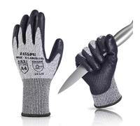 Donfri Cut Resistant Work Gloves Level 5 Touchscreen PU Coated Size XL | EN388 4X42D High Protection, Cut Proof, Reinforced Thumb Crotch, Non-Slip, Precision Assembly, DIY, General Maintenance