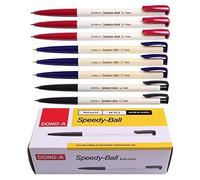 Dong-a P&t Speedy-Ball Smooth Writing Retractable Oil Based Ink Ball Point Pen Dozen Box (Pack of 24) (Black/Red/Blue-Mix) by Dong-A Speedy