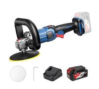 Dong Cheng 20V Cordless Rotary Polisher, Brushless Car Polisher,4.0Ah | Professional Car Detailing, Paint Correction & Scratch Removal, 500-3000 RPM 6-Speed, Soft Start