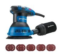 Dong Cheng Random Orbital Sander, 300W Electric Sander, 125mm 12000 OPM | Hand Sander with Dust Collector,10Pcs Sandpapers, 6 Variable Speed, Swirl-free for DIY Furniture, Polishing & Paint prep