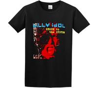 DONG-XIANG Men's Billy Idol Shock to The System Regular Fit T-Shirt Black XXL