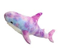 DongAi Plush Shark Toy Pillow, 100CM Giant Shark Plush Animal Toy Super Soft and Cute Pillow Children’s Boys and Girls Room Decoration Bedtime Gift (purple)