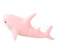 DongAi Plush Shark Toy Pillow, 80CM Giant Shark Plush Animal Toy Super Soft and Cute Pillow Children’s Boys and Girls Room Decoration Bedtime Gift (Pink)