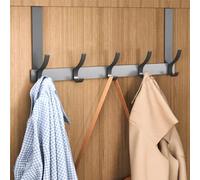 DONGDA Over The Door Hook, Heavy Duty Over Door hanger Over Door Coat Hooks with Double Hook Design, No Drilled Over Door Coat hanger, Door Hooks for Bedrooms Hanging Clothes Jackets Towels Bags