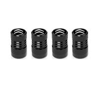 DONGDONG 4 Pieces Car Valve Caps for Citroen C4 X 2022-2024 2024-, Air Leakproof Car Dust Caps Valve Caps Protecting Tyres Rims Accessories,Bla-ck
