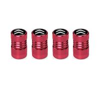 DONGDONG 4 Pieces Car Valve Caps for Citroen C4 X 2022-2024 2024-, Air Leakproof Car Dust Caps Valve Caps Protecting Tyres Rims Accessories,Red