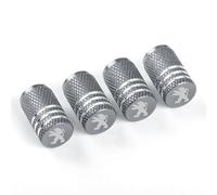 DONGDONG 4 Pieces Car Valve Caps for Peugeot 408 I 2010-2014, Air Leakproof Car Dust Caps Valve Caps Protecting Tyres Rims Accessories,Grey