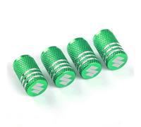 DONGDONG 4 Pieces Car Valve Caps for Suzuki Baleno II 2022-, Air Leakproof Car Dust Caps Valve Caps Protecting Tyres Rims Accessories,Green