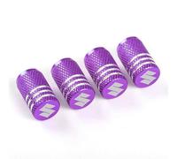 DONGDONG 4 Pieces Car Valve Caps for Suzuki Grand Vitara 2022-, Air Leakproof Car Dust Caps Valve Caps Protecting Tyres Rims Accessories,Purple