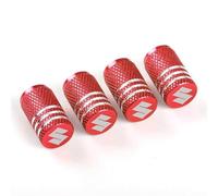 DONGDONG 4 Pieces Car Valve Caps for Suzuki S-Presso 2019-, Air Leakproof Car Dust Caps Valve Caps Protecting Tyres Rims Accessories,Red
