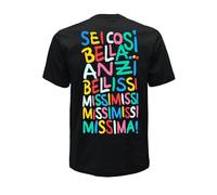 DONGFEI ALFA Singer Beautiful Indeed Beautiful Italian Music Concert t-Shirt Black L