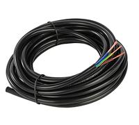 DONGFENG Electrical Wire 3 Core Round Black Flex Flexible Cable 3 x 0.75 mm² Power Cable Twin and Earth Cable - 5 metre Cut Length