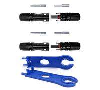 Dongge 50A High Performance Solar Plug Kit, Special Key for Photovoltaic Connectors, Plug & Play Solar Systems, Solar Module Plug, Compatible with Solar Cables, 2.5 mm²/4 mm²/6 mm² Extension Cables