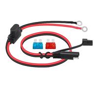 Dongge SAE Connector Motorcycle Battery Charger SAE Charging Cable SAE Quickly cuts The Plug to The 12V Ring Terminal Fuse Suitable for Charging Motorcycles Tractors Cars etc