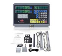 Donghanhan 2 Axis DRO Digital Readout, Multi-Functional with Linear Glass Scale for Lathe Milling EDM Machine(200mm+950mm)