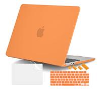 DONGKE Compatible with MacBook Air 13.6 inch Case M4 M3 M2 2025 2024 2023 2022 A3240 A3113 A2681, Plastic Hard Shell & Keyboard Cover for MacBook Air M4 13 inch Case, Matte Cosmic Orange