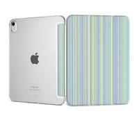 DONGKE for iPad Air 11-inch M3 2025 M2 2024, iPad Air 5th 2022 / 4th Generation 2020 10.9-inch, Slim Foldable Stand Hard PC Translucent Back Shell Smart Cover - [Auto Wake/Sleep] - Pastel Green