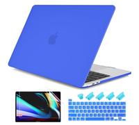 DONGKE for MacBook Pro 13 inch Case 2022 2021 2020 Release A2338 M1 A2251 A2289, Plastic Hard Shell Case & Keyboard Cover Only Compatible with MacBook Pro 13 Touch Bar Fits Touch ID, Deep Blue