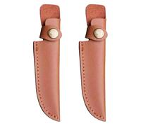 DONGKER 2pcs Leather Knife Sheath, 7 inch Knives Pouch with Belt Loop for Outdoor Cooking Fishing (No Blades